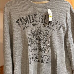 Timberland long sleeve waffle thermal shirt